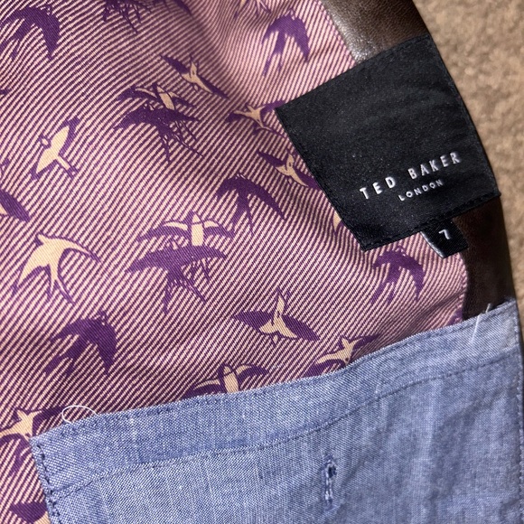 Ted baker leather jacket sz 7 - Picture 3 of 3